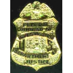 FBI FEDERAL BUREAU OF INVESTIGATION PIN MINI BADGE PIN